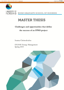Challenges & Opportunities in FPSO Project Success | Master Thesis