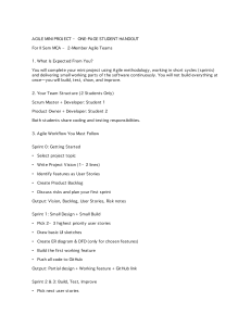 Agile Mini Project Handout for MCA Students