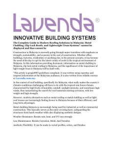 roofing manufacturer Malaysia