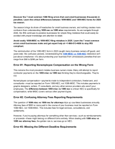 7 Common 1099 Form Errors MISC vs NEC Filing Mistakes 2025