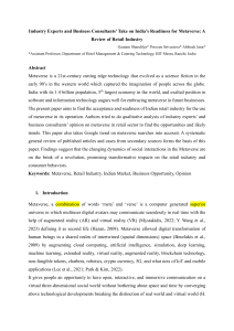 Metaverse Readiness in Indian Retail: Expert Opinions & Trends