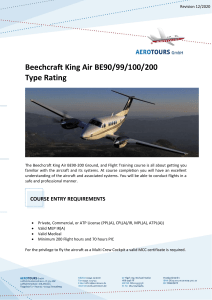 Beechcraft King Air Type Rating Course