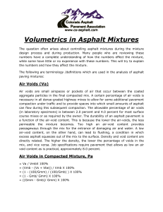 Volumetrics in Asphalt Mixtures: Definitions & Formulas