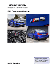BMW F90 M5 Technical Training Manual