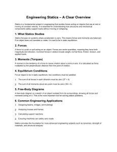Engineering Statics: A Clear Overview