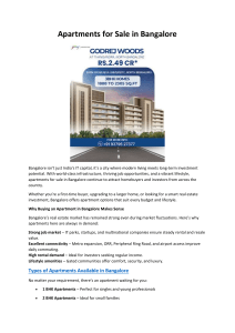Apartments for Sale in Bangalore