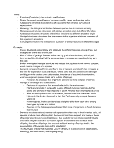 Evolutionary Biology Study Guide: Key Concepts & Terms