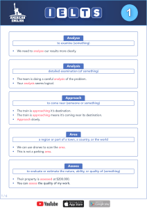 IELTS Vocabulary Guide: Key Terms & Examples