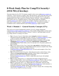 8-Week CompTIA Security+ SY0-701 Study Plan