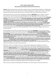 Unmanned Aerial Vehicles (Drones) Lecture Notes