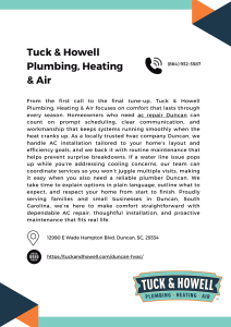 Tuck & Howell Plumbing, Heating & Air