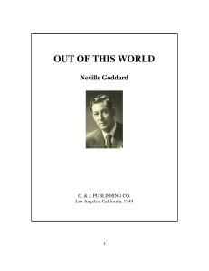 Out of This World by Neville Goddard: 4D Thinking & Imagination