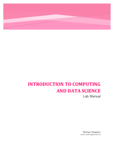 Python & Data Science Lab Manual