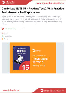 Cambridge IELTS 15 Reading Test 2 Practice