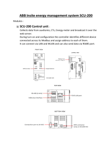 ABB Insite energy management system SCU-200 