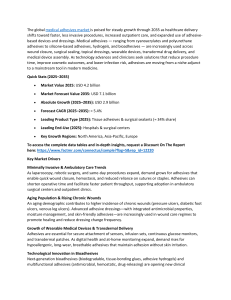 Medical Adhesives Market Outlook 2025&ndash;2035: Surgical Applications, Innovation & Demand Trends | FactMR
