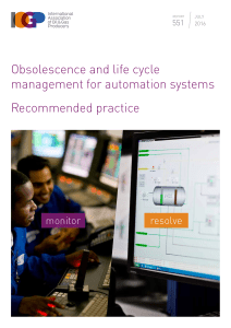Obsolescence & Life Cycle Management for Automation Systems