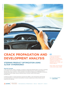 Crack Propagation Analysis for Steering Columns Using Altair HyperWorks