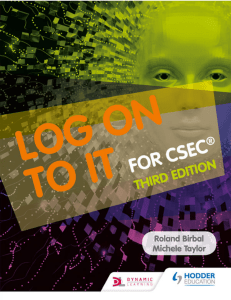 Log On to IT for CSEC Third Edition Textbook