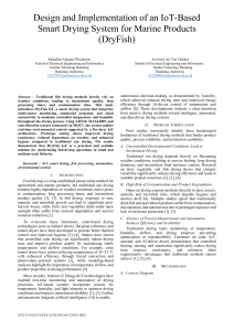IoT-Based Smart Drying System for Marine Products