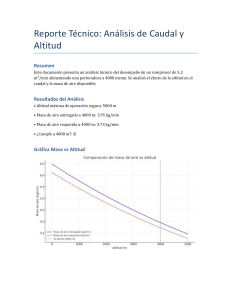 An&aacute;lisis de Desempe&ntilde;o de Compresor a Gran Altitud
