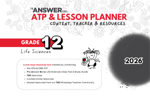 Grade 12 Life Sciences ATP & Lesson Plans 2026