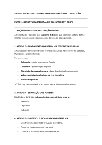 Apostila de Direito Constitucional para Concursos