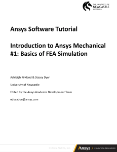 Ansys FEA Tutorial: Basics