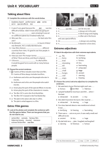 Unit 4 English Vocab & Grammar