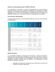 Gu&iacute;a Norma ISO/IEC 27032 Ciberseguridad