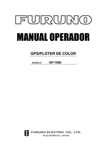 Manual GPS FURUNO GP-7000