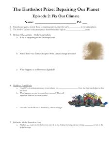 Earthshot Prize Climate Fix Worksheet