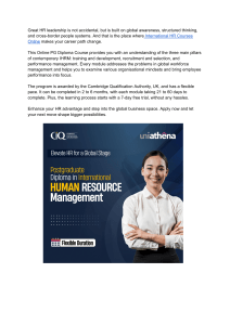 International HR Courses Online With Certificate - UniAthena