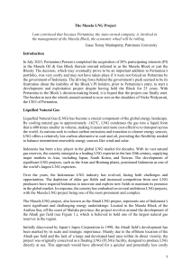 Masela LNG Project Case Study Analysis