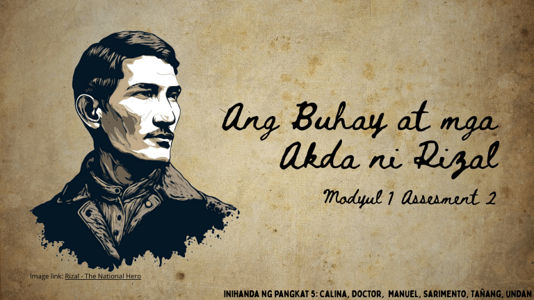 Ang Buhay at mga Akda ni Rizal: Module 1 Assessment