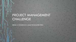 Women in Project Management: Challenges