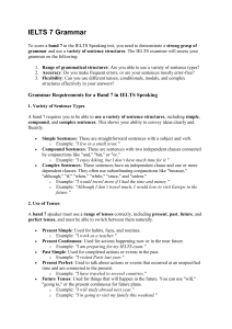 IELTS Speaking Band 7 Grammar Guide