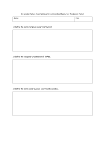 Market Failure Externalities Worksheet