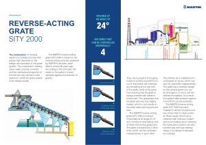 MARTIN SITY 2000 Reverse-Acting Grate for Waste