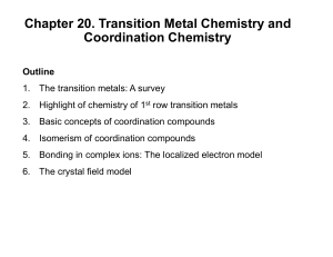 Transition Metal Chemistry Guide