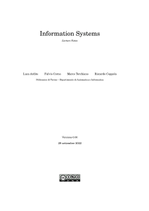 Information Systems Lecture Notes PDF