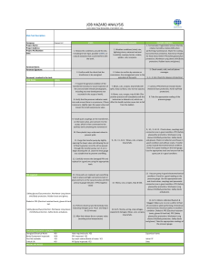 Transformer Maintenance JHA Guide