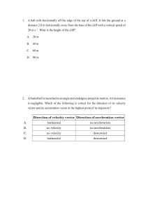 Physics Quiz on Projectile Motion