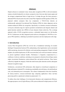 FPGA-Based License Plate Recognition System