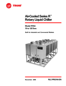 Trane RTAA Chiller Technical Manual
