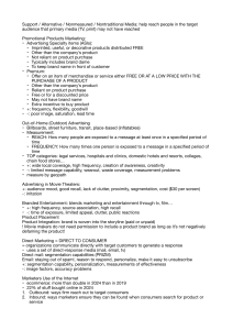 Introduction to Marketing Promotional Strategies