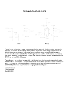 Two One-Shot MOSFET Switching Circuits