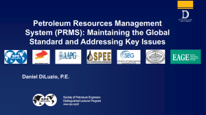 PRMS: Global Standard for Petroleum Resources