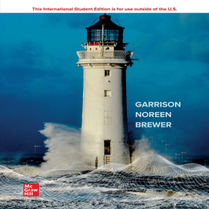 Managerial Accounting 18th Edition Garrison Noreen Brewer