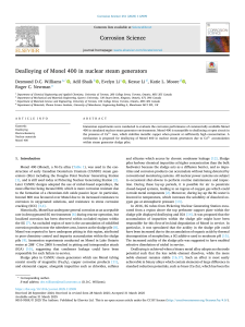 Dealloying of Monel 400 in Nuclear Steam Generators